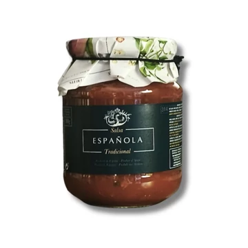 spanyol tradicionális szósz paradicsommal, olívabogyóval kapribogyóval