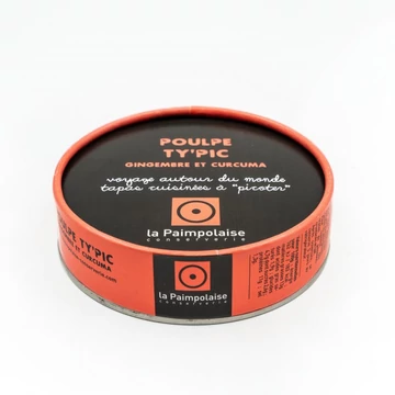 francia gourmet polip tapas gyömbérrel és kurkumával