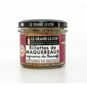 francia füstölt makréla rilette eredetvédett roscoffi vöröshagymával