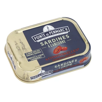 gourmet sült szardíniafilé olívaolajban szárított paradicsommal