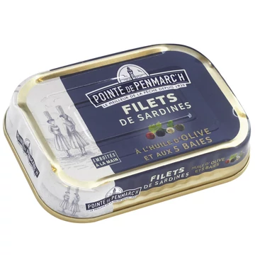 francia gourmet szardíniafilé olívaolajban, 5-féle borssal