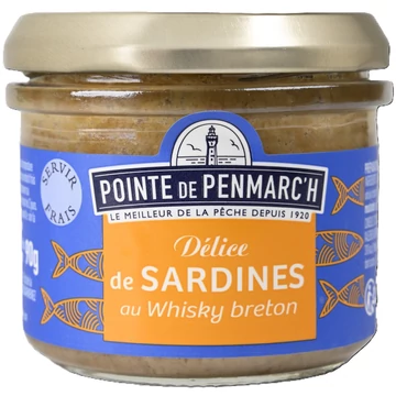 Szardínia delikátesz krém breton whisky-vel