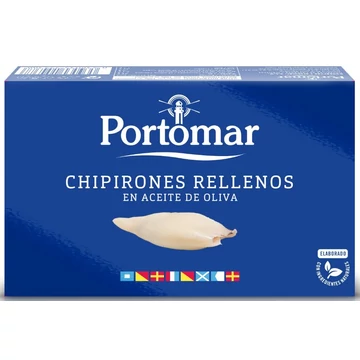 spanyol töltött kalmár olívaolajban