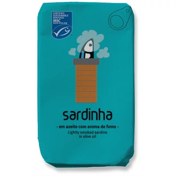 enyhén füstölt szardíniakonzerv olívaolajban portugál
