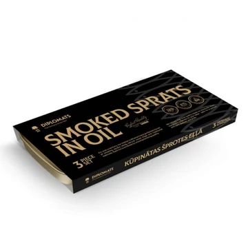 prémium füstölt sprotni repcemagolajban háromdarabos ajándékcsomagban
