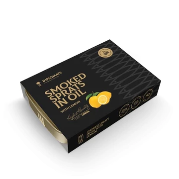 prémium füstölt sprotni repcemagolajban citrommal elegáns díszdobozban