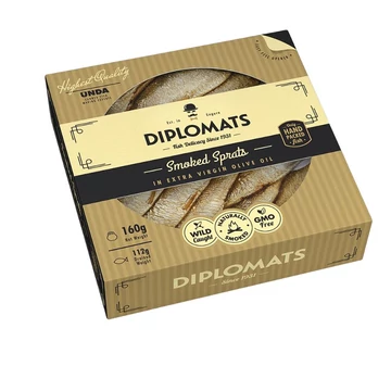 prémium füstölt sprotni repcemagolajban átlátszó tetővel díszdobozban