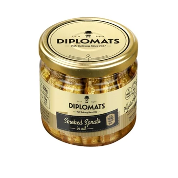 prémium füstölt sprotni repcemagolajban üvegben 175g