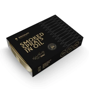 prémium füstölt sprotni repcemagolajban elegáns díszdobozban