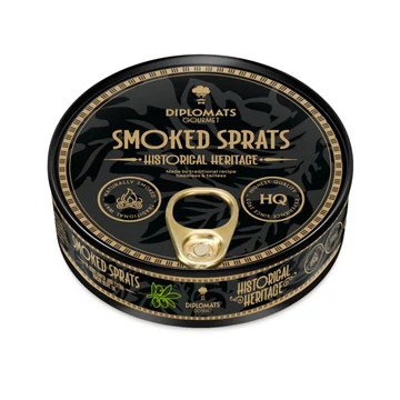 gourmet füstölt sprotni különleges hagyományos eljárással nyers napraforgóolajjal és extra szűz olívaolajjal