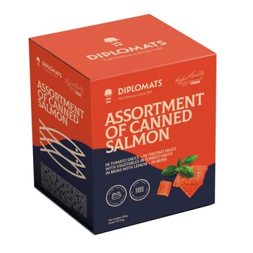 gourmet ajándékcsomag ötféle különleges lazackonervből