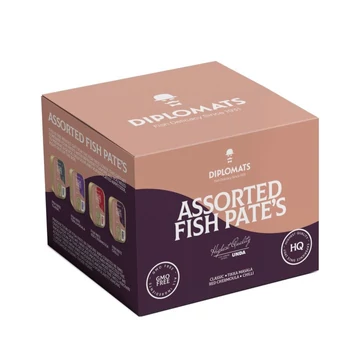 prémium füstölt sprotni pástétom ajándékcsomag négyféle ízű pástétommal