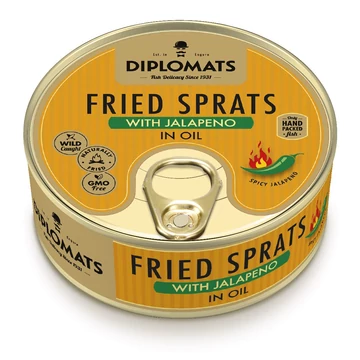 prémium sült sprotni repcemagolajban jalapeno paprikával 240 g