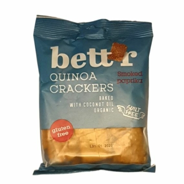 Bett'r Organic Bio quinoa kréker füstölt paprikás, gluténmentes