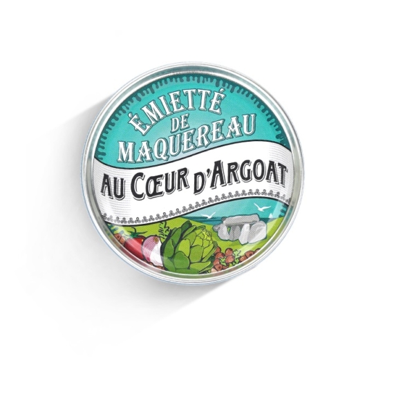 gourmet makréla rilette "Coeur d'Argot módra" (breton fűszerek)