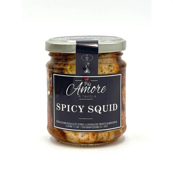 olasz kalmár (squid) csípős olajban eltéve