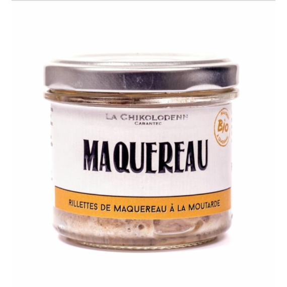 gourmet francia makréla rilette bio mustárral