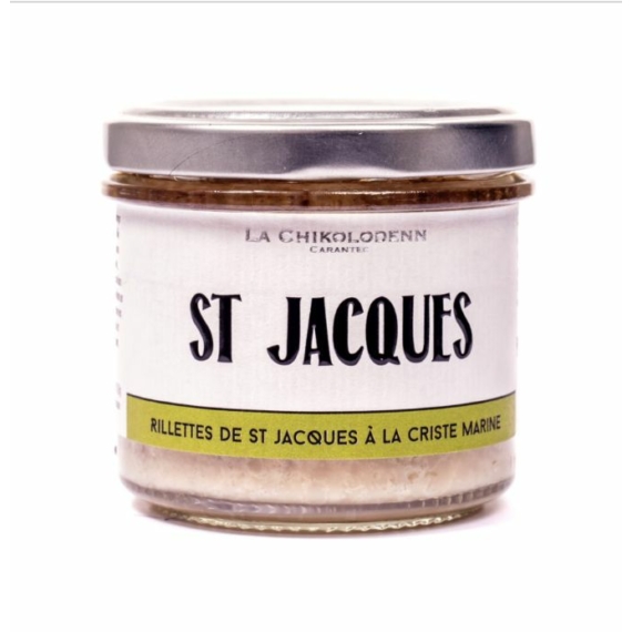 gourmet francia Szent Jakab-kagyló rilette édesköménnyel