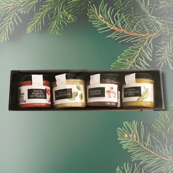 különleges spanyol zöldségkrém válogatás díszdobozban