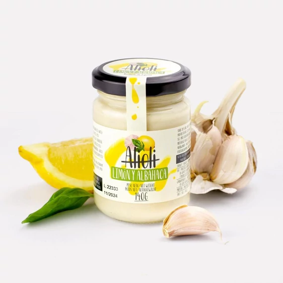spanyol különleges  alioli szósz citrommal és bazsalikommal