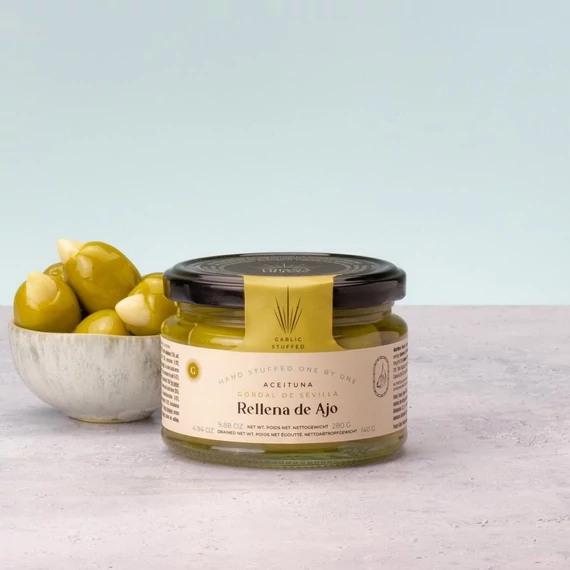 különleges gordal olívabogyó egész fokhagymával töltve