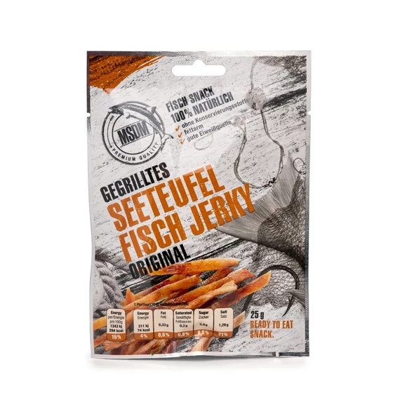 szárított sült ördöghalfilé snack