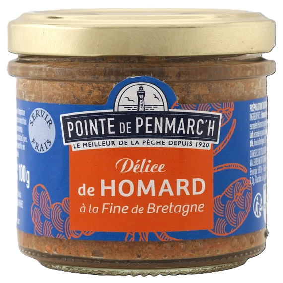 Kék homár delikátesz krém breton almapárlattal