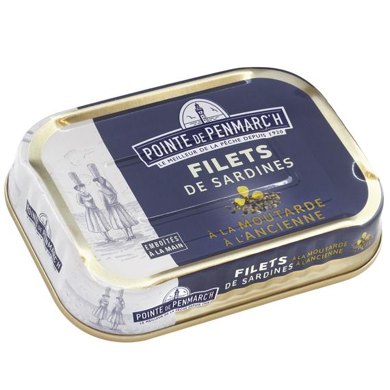 francia gourmet szardíniafilé magos mustárral