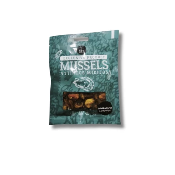 szárított kagylóhús snack