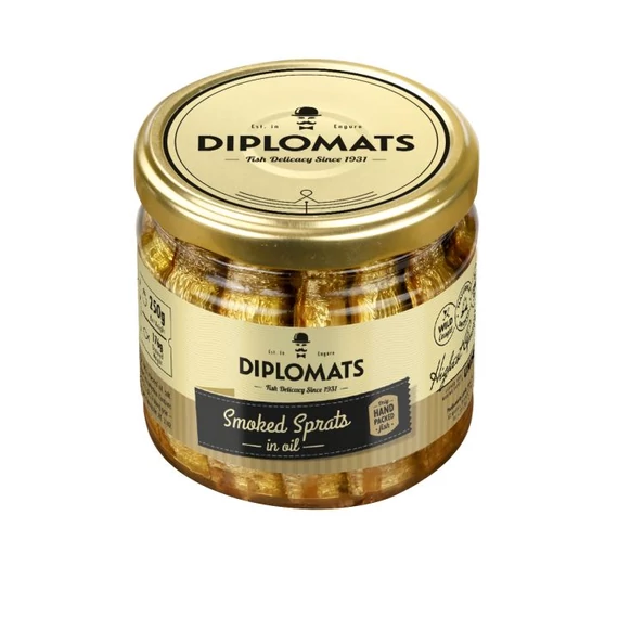 prémium füstölt sprotni repcemagolajban üvegben 175g