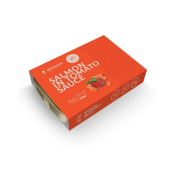 különleges lazackonzerv paradicsomszószban