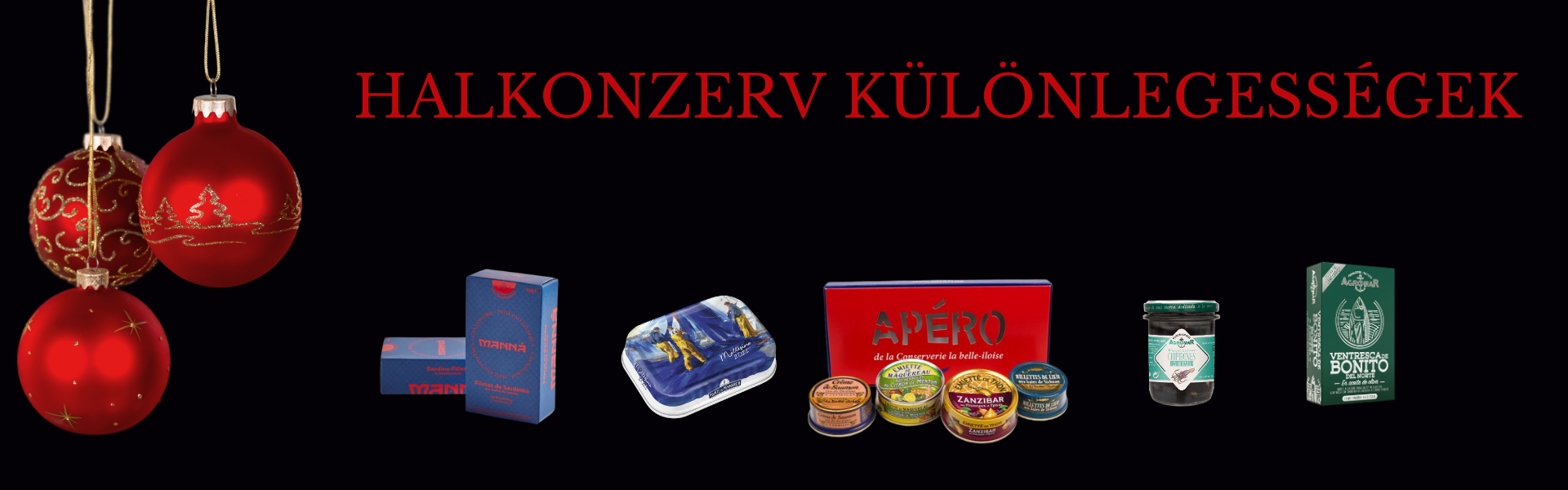 karácsonyi halkonzervek